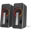 Genesis Datorskaļrunis Helium 100BT RGB NCS-1635, 10W, Bluetooth, USB powered, aktīvs, matēts, Bass reflex