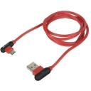 Natec Vads NKA-1201, 1m, USB 2.0 Type A, USB Type C, sarkana krās.