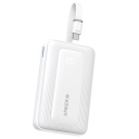 Kompakts 30W premium klases ārējais uzlādes akumulators ar iebūvētu USB-C kabeli 10000 mAh Balts A1688H21 Anker