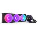 Nzxt CPU Охладитель Kraken Elite 360 RGB RL-KR36E-B2, 3 вентилятора, 120мм, 75.12cfm, 30дБ, RGB подсветка