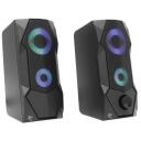 White Shark Datora skaļruņi FLOW GSP-634 2.0, 5 W, 180-20000 Hz, 3.5 mm Audio, USB, RGB LED apgaismojums