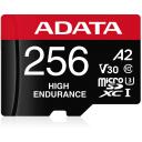 Adata карта памяти micro SDXC AUSDX256GUI3V30SHA2-RA1 256 ГБ, скорость чтения 100 МБ/с, скорость записи 80 МБ/с, UHS класс 3, V30