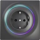 Fibaro viedā kontakligzda FGWOF-011-8, 110-230 V, 50/60 Hz, 1 kontaktligzda, melna