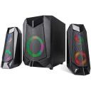 Tracer Garsiakalbis 2.1 Hi-Cube RGB Bluetooth TRAGLO46497, 20W, 35Hz-20000Hz, RGB ap&scaron;vietimas, Bluetooth 5.0, 2 satelitai