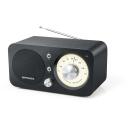 Muse Radio M-095BT, 5W, AC 100-240V (50/60Hz), Bluetooth, NFC, FM, 1x skaļrunis, melns