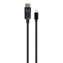 Gembird Mini DisplayPort kaabel CCP-mDP2-6, 1.8 m, must, Mini DisplayPort isane, DisplayPort isane