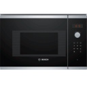 Built-in microwave oven with 20 L capacity and 800 W power BFL523MS0 Stainless Steel/Black Bosch