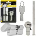Keltin Užrakto cilindras su rankenėle K02713, 30/30G mm, 3 raktai, 25 000 ciklų, aliuminis, ZnAl lydinys
