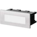 Emos LED Sissehitatud Seinalamp AMAL ZC0108, 12 x 5 cm, 1,5 W, Soe Valge, IP65, 60 lm, Alumiinium, Klaas
