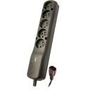 Lestar pagarinātājs LZ-430BW 1966020000, 1,5m, 230V, 10A, 5 kontaktligzdas, melns
