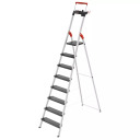 Household ladder L100 TopLine HAILO 038050807, aluminium, 8 steps
