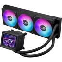 Asus Datora korpuss ROG Ryujin III 360 ARGB Extreme 90RC0131-M0EAY0, 3x12cm ventilatori, 89,73 cfm, 2800 RPM, 3,5 collu LCD