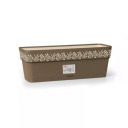 Lillekast koos kandikuga Gaia 50x18x17cm pruun 2188802 STEFANPLAST