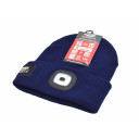 Navy USB uzlādējams LED cepure, 120 lm, 4 diodes, akrils, AW02152, AWTOOLS