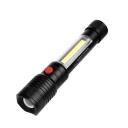 Esperanza Apate Melna Rokas lukturis LED EOT069, 17cm, 180g, 3W, 2500lm, 2 lampas, ūdensizturīgs, zoom, noņemama siksna