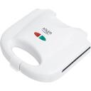 Adler | Sandwich maker | AD 301 | 750  W | Number of plates 1 | Number of pastry 2 | White