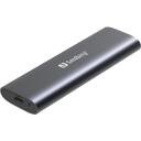 Sandberg Korpusas M.2+NVMe SSD 136-39, 1.8", 10Gb/s, aliuminis, USB-C, USB-A, prievadų i&scaron;pjovos