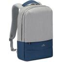 Rivacase Чехол 7562GREY/DARKBLUE, 15.6", 120mm, 635g, 305mm, 460mm, 1 передний карман, USB порт, водоотталкивающая ткань