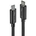Lindy Kabelis 41557 2m Thunderbolt 3, USB Type C Vyras/Vyras, 20Gbps, 4k Vaizdas, Energija