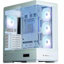 Zalman P50 DS White, datortehnika, P50 DS White, 3x3.5'', 2x2.5'', 1x120mm ARGB ventilators, 7 PCI sloti