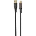 Tellur datu kabelis USB uz Type-C TLL155711, 100cm, 5V/3A, 480Mbps, apzeltīti savienotāji, neilons, melns