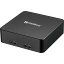 Sandberg 3in1 Magnet Powerbank 421-28, 5000mAh, 15W, 2xUSB-C, magnētiskais stiprinājums, kompakts dizains