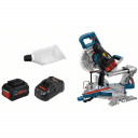 Angle circular saw GCM 18V-216, 2x8Ah, GAL 1880CV 0601B41001 BOSCH