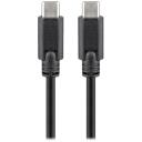 Goobay USB-C kabelis 66508, 2m, 60W, 3A, 5 Gbps, kinks aizsardzība, audio/video sinhronizācija
