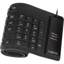 Logilink Klaviatūra ID0019A, 109 taustiņi, USB, ūdensizturīga, melna, Vācu QWERTZ izkārtojums