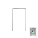 U formas cinkota metāla pīrsings, BRADA, ATSMGU1715/50L, 7 cm platums, 15 cm augstums, 20 gab. iepakojumā