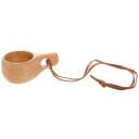 Atom Krūzītes koka tūrisma 2865960, 2 krūzītes, 35 ml katra, ādas aukla 23 cm, tikai mazgāt ar rokām