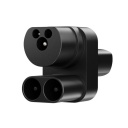 EV Charge CCS2 Tesla adapteris, skirtas 120A nuolatinės srovės (DC) Tesla įkrovimui per CCS Combo 2 jungtį, juodas
