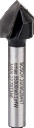 V veida gropju frēze 6mm D1 12,7 mm, L 12,7 mm,90&deg;, Rokas frēzēm, malu frēzēm V VEIDA GROPJU FRĒZE STANDARD FOR WOOD V-GROOVE BIT, 2608628447, BOSCH