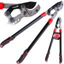 Секатор с храповым механизмом и наковальней Tvardy T07418 790мм 65Mn PTFE