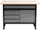 Darbo stalas su 5 stalčiais, 1160x600mm; 58455 WORELL