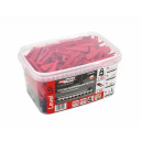 Flīžu līmeņa sistēma TLS CLIP+WEDGE komplekts, 2.0mm, 6-17mm, 100+100 gab., AW30382, AWTOOLS