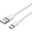 Vention USB 2.0 A Male į C Male 3A kabelis 2M baltas CTHWH, 2m, 3A, 0.48Gbit/s, PVC apvalkalas, Ni danga