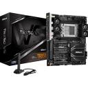 Asrock TRX50 WS emaplaat TRX50 WS, 4 DIMM, 1 TB, 3 PCIe Gen5 x16, 2x10GbE, 1xUSB 3.2 Gen2x2 Type-C, RGB