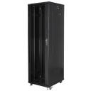 Lanberg Vaba seisva rack FF01-6842-12B, 600x800x2055mm, 42U, 800kg, IP20, 4 230V ventilaatorit, karastatud klaas