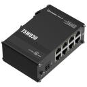Teltonika L&uuml;liti TSW030000000, 8 x 10/100 Mbps, 2-poolne t&ouml;&ouml;stuslik DC toitepesad, haldamata, DIN-raudtee paigaldamine