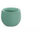 Prosperplast Gėlių vazonas Splofy Bowl 7268187, 110mm, 140mm, apvalus, žalias, plastikas, įdėklo rankenos