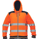 Hi-Vis oranža darba jaka ar kapuci KNOXFIELD, XL izm ČERVA