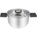 Resto Kastrul 92202 2.5L, L&auml;bim&otilde;&otilde;t: 18 cm, Materjal: Bakeliit, Roostevaba teras, Ergonomilised kokkuklapitavad k&auml;epidemed