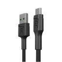 Green Cell KABGC23 USB kabelis, 0.3 m, USB A, Micro-USB B, melns, 480 Mbit/s, 1 pc