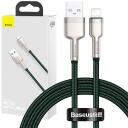 Baseus USB kaabel Lightning CALJK-A06, 1m, 2.4A, 480Mbps, roheline, kvaliteetsed materjalid