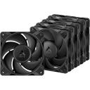 Arctic Корпусный вентилятор P12 Pro PST ACFAN00307A, 120мм, 131м&sup3;/ч, 0.33A, 12V, 5 шт, PWM, FDB, черный