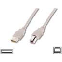 Logilink USB 2.0 savienojuma kabelis CU0009, 5 m, USB A vīrietis, USB B vīrietis, pelēks, divkār&scaron;i aizsargāts