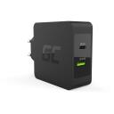 Green Cell Lādētājs CHAR10, 1xUSB-C, 45W, 2.4A, 5V, 1 gab., universāls, melns, iek&scaron;telpu