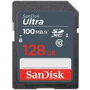 Sandisk Ultra карта памяти SDSDUNR-128G-GN3IN, 128 ГБ, SDXC, 100 МБ/с, UHS-I, водонепроницаемая, ударопрочная