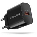 Axagon зарядное устройство ACU-QC18 18W 1&times; USB-A QC 3.0, Входное напряжение 100-240V, Защита питания, Черный